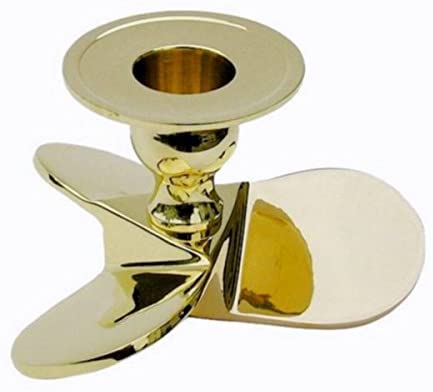 Juego de 2 candelabros - marítimo - latón macizo - 500 g 