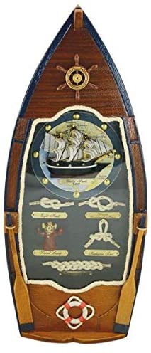 Schlüsselkasten mit Glasfront- Knoten, Schiff- Holz