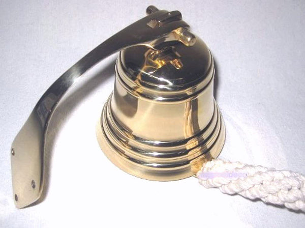 1800 g - Campana de barco grande y pesada - con soporte/banda - latón 