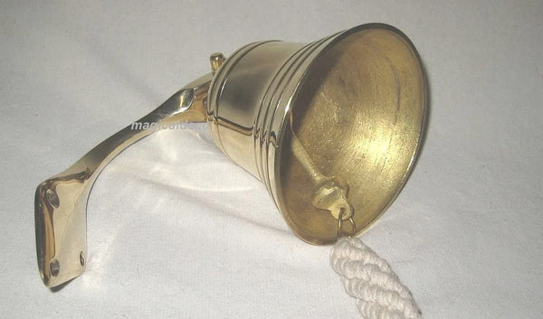 1800 g - Campana de barco grande y pesada - con soporte/banda - latón 