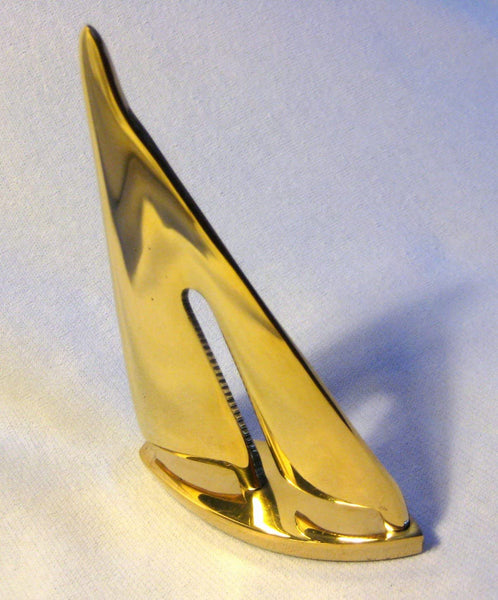 Dekoratives, großes Schiffsmodell/Segler - Material massiv Messing 15 cm - maritime-deco