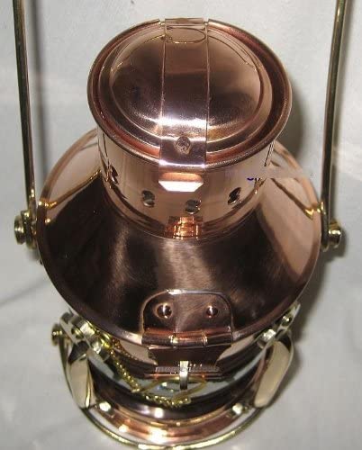 Große Ankerlampe, Schiffslampe, Kajütenlampe, Campinglampe, Outdoorlampe- Kupfer