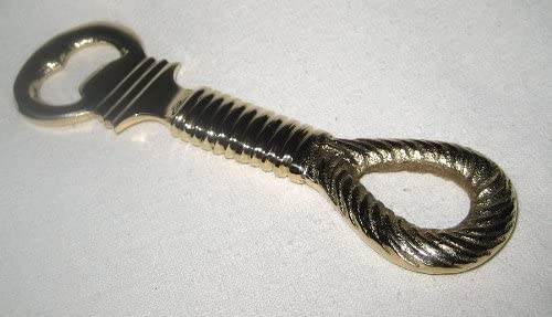 Juego de 3 abridores de botellas marítimos fabricados en latón macizo. 