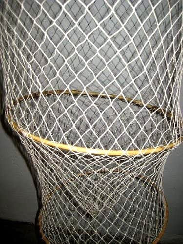 Große DEKO- Fischreuse- Natur- mit 5 Bambusringen- 180 cm