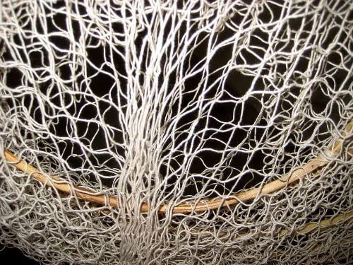 Maritime Deko- Fischreuse- naturfarben- mit 3 Bambusringen 100