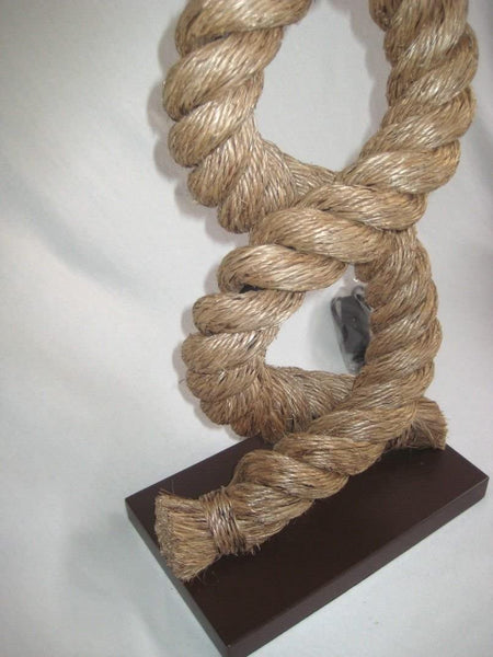 Lámpara de pie marítima - lámpara de mesa - 73 cm - cuadrada - cáñamo retorcido (robusto) y pantalla de tela 