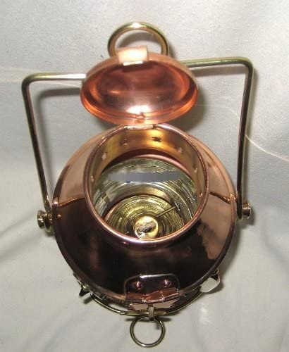 Große Ankerlampe, Schiffslampe, Kajütenlampe, Campinglampe, Outdoorlampe- Kupfer