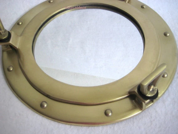 Spiegel-Bullauge-oeffnen-28-5-cm-Steuerrad-45-cm-Grosse-Knotentafel-deutsch - maritime-deco