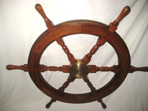 Spiegel-Bullauge-oeffnen-28-5-cm-Steuerrad-45-cm-Grosse-Knotentafel-englisch - maritime-deco