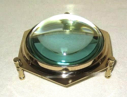 Exclusive Lupe- Kartenglas- Kartenlupe in dekorativer Holzbox - maritime-deco