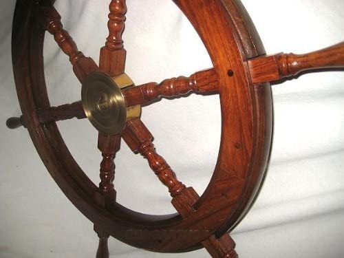 Schlüsselkasten/Steuerrad 45 cm/Große Knotentafel -Knotenbezeichnung - englisch - maritime-deco