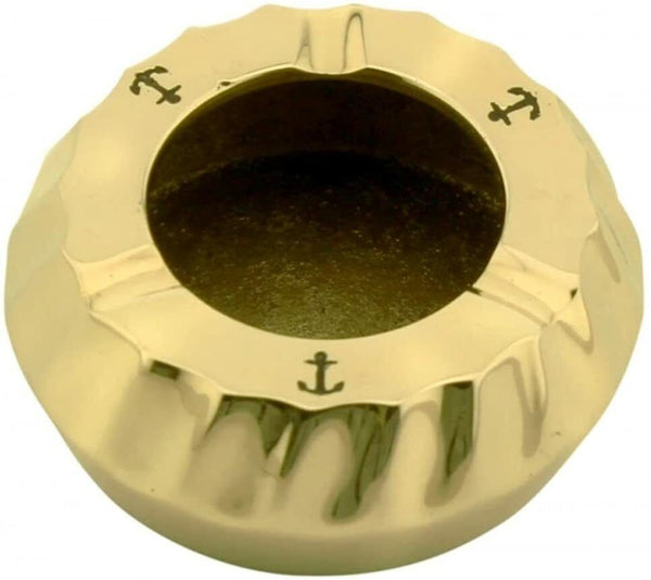 Pack de 3 ceniceros de mesa marítimos con motivo de ancla Cenicero de 6,5 cm 