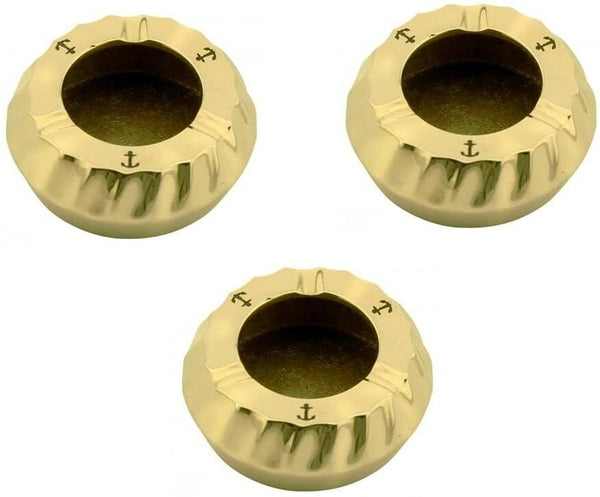 Pack de 3 ceniceros de mesa marítimos con motivo de ancla Cenicero de 6,5 cm 