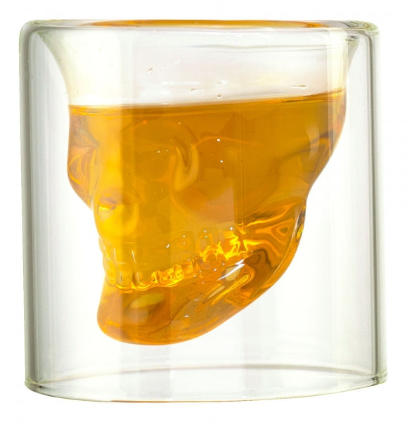 2x vaso de calavera, vasos de whisky de calavera, cóctel de copas de whisky