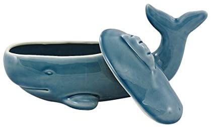 Dose in Walform- glasiert- Maritime Deko- Figur 22 cm - maritime-deco