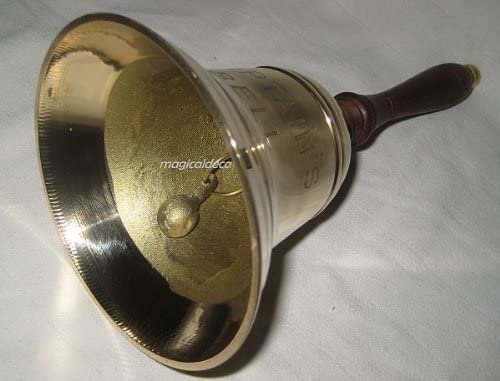 Geschenkeset- Große Handglocke, Tresenglocke und Aschenbecher in Krabbenform- Messing - maritime-deco