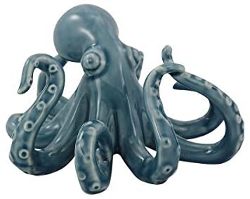 Octopus- glasiert- Maritime Deko - maritime-deco