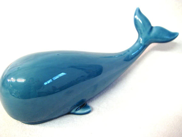 Großer Wal- glasiert- Maritime Deko- Figur 29 cm - maritime-deco