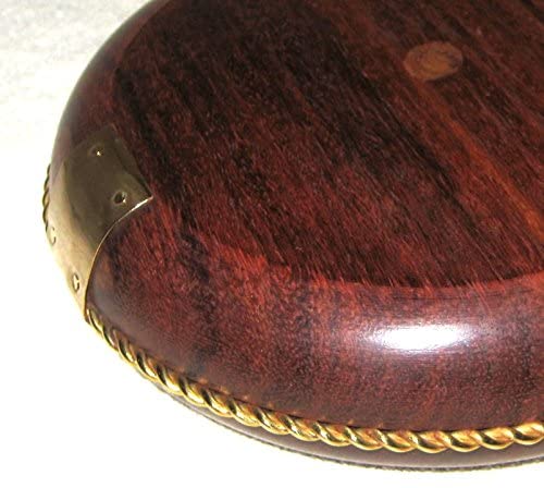 Origineller, maritimer Aschenbecher aus Messing und Holz- Rettungsring - maritime-deco