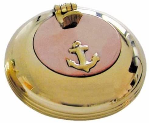 maritimer Taschen- Aschenbecher - Messing- Ankermotiv 5 cm - maritime-deco
