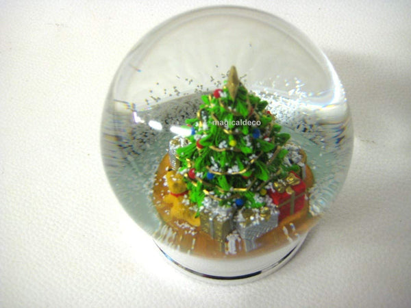 XL- Schneekugel- Tanne grün- Geschenke- versilbert- 750 g - maritime-deco