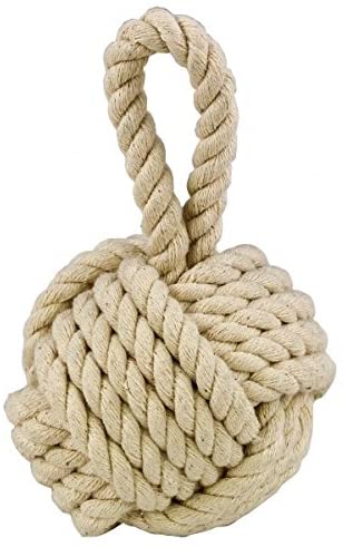 Pisapapeles de algodón trenzado, nudo marítimo decorativo 