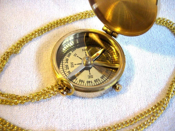 Kompass- Taschenkompass aus Messing