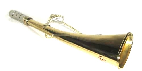 Bocina de fútbol, ​​bocina de señal, boquilla de latón bañada en plata 