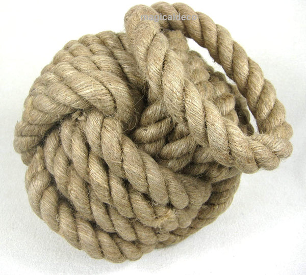 Nudo decorativo pesado también - tope de puerta de cuerda trenzada - decoración estupenda 20/40 cm 