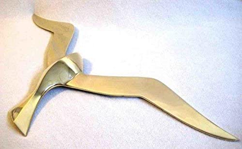 4er Set- Möwen 13,5 cm- Wanddeko mit Aufhängeringen- aus Messing - Maritime Deko