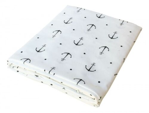 funda nórdica de algodón marítimo - ancla 