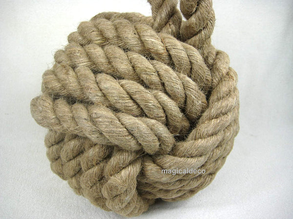 Nudo decorativo pesado también - tope de puerta de cuerda trenzada - decoración estupenda 20/40 cm 
