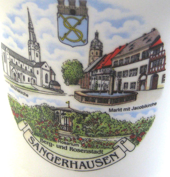 Taza de porcelana, cafetera, taza - Sangerhausen-Rosenstadt 