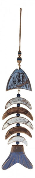 maritime Wanddeko- Fisch aus Holz, bemalt- Shabby- Beach - maritime-deco