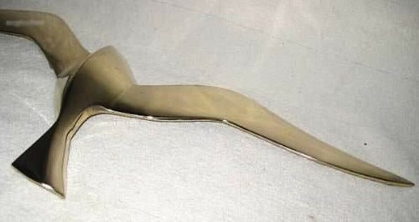 Große Möwe- Wanddeko mit Aufhängeringen- aus Messing - Maritime deko - maritime-deco
