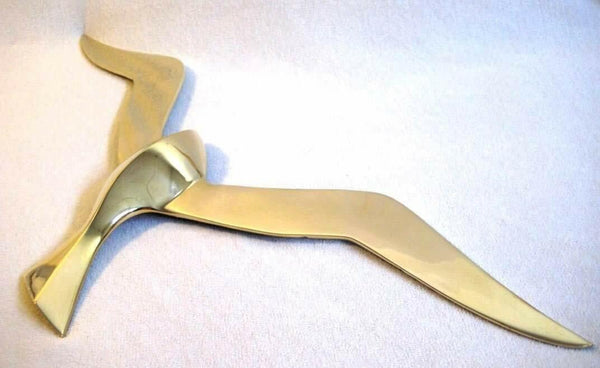 Große Möwe- Wanddeko mit Aufhängeringen- aus Messing - Maritime deko - maritime-deco
