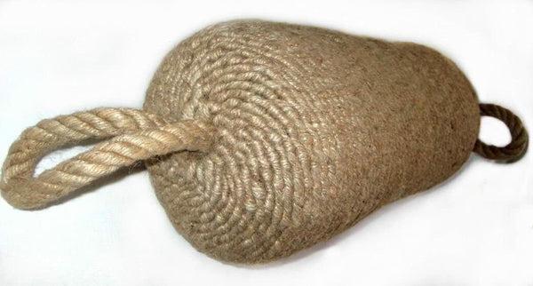 Schwerer Fender aus geflochtenem Tauwerk- Türstopper - 80 cm, Gewicht 4,3 kg - maritime-deco