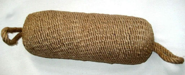 Schwerer Fender aus geflochtenem Tauwerk- Türstopper - 80 cm, Gewicht 4,3 kg - maritime-deco