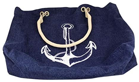 Ocio, bolsa de compras - robusta - marítima - ancla/volante 