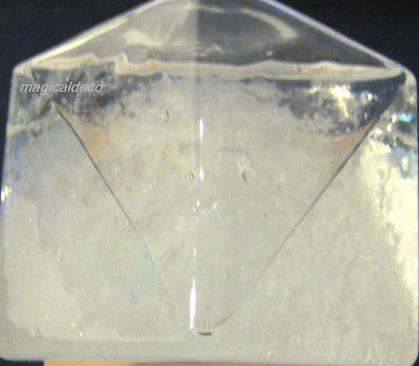 Vidrio de tormenta/barómetro/vidrio meteorológico en forma de cuboide de madera 