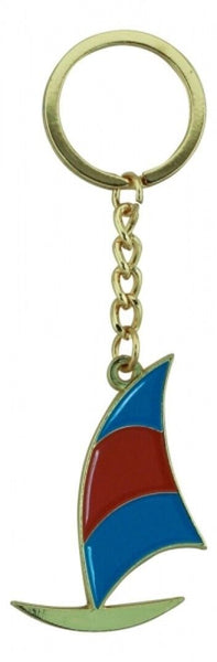 2X llavero/anillo de vela y surf - marítimo - zinc esmaltado 