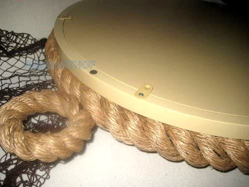 Espejo marítimo grande - original - calidad pesada - 6000 g - cordaje 