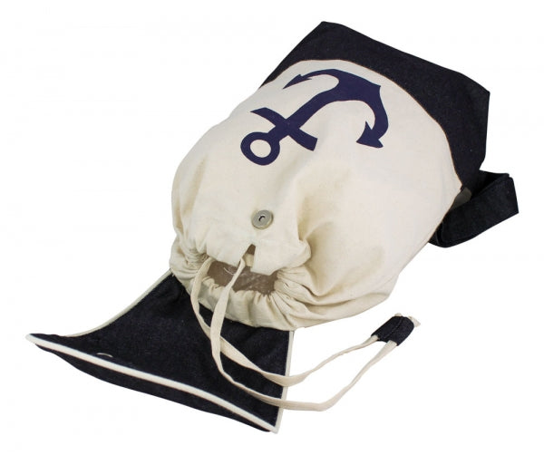 Mochila, bolsa de deporte, ocio, compras - robusta - diseño de ancla 