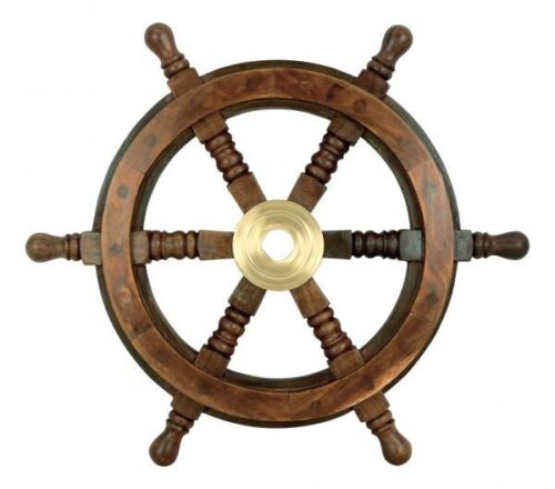 Montaje en pared medio modelo de casco y volante 45 cm modelo de barco velero 