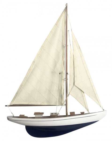 Maquetas de barcos 2 piezas velero y volante con inserto de cuerda 30 cm 